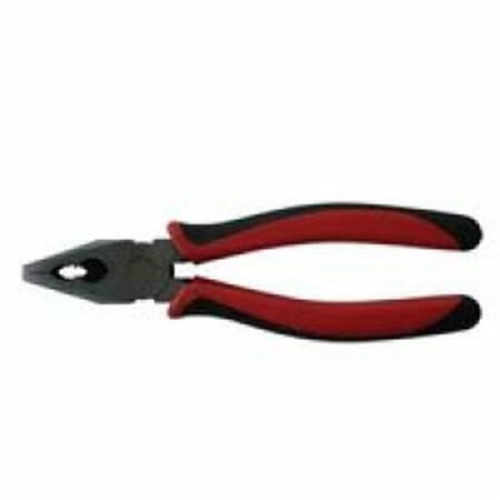 ANCHOR BRAND Solid Joint Linemans Pliers- 8 in. Length- Matte Finish Cushion Grips Handle 103-10-308